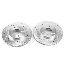 Load image into Gallery viewer, Power Stop Front Evolution Drilled &amp; Slotted Rotors - Main Product View
