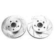 Load image into Gallery viewer, Power Stop Front Evolution Drilled &amp; Slotted Rotors - Main Product View