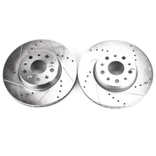 Load image into Gallery viewer, Power Stop Front Evolution Drilled &amp; Slotted Rotors - Main Product View