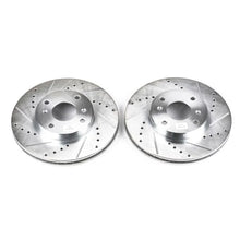 Load image into Gallery viewer, Power Stop Front Evolution Drilled &amp; Slotted Rotors - Main Product View