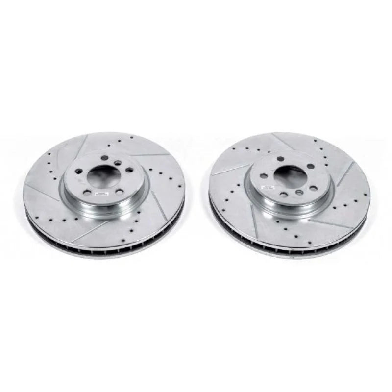 Power Stop Front Evolution Drilled & Slotted Rotors - Main Product View