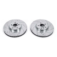 Load image into Gallery viewer, Power Stop Front Evolution Drilled &amp; Slotted Rotors - Main Product View