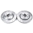 Load image into Gallery viewer, Power Stop Front Evolution Drilled &amp; Slotted Rotors - Main Product View