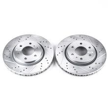 Load image into Gallery viewer, Power Stop Front Evolution Drilled &amp; Slotted Rotors - Main Product View