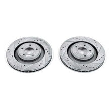 Load image into Gallery viewer, Power Stop Front Evolution Drilled &amp; Slotted Rotors - Main Product View