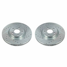 Load image into Gallery viewer, Power Stop Front Evolution Drilled &amp; Slotted Rotors - Main Product View