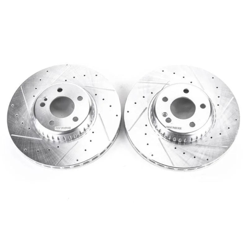 Power Stop Front Evolution Drilled & Slotted Rotors - Main Product View