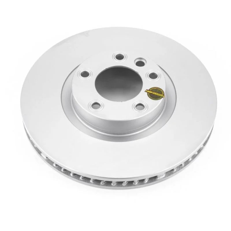 Power Stop Front Left High Carbon Geomet Coated Rotor fits 2014 Porsche Cayenne / 2014-2016 Porsche Cayenne Diesel / 2013 ...