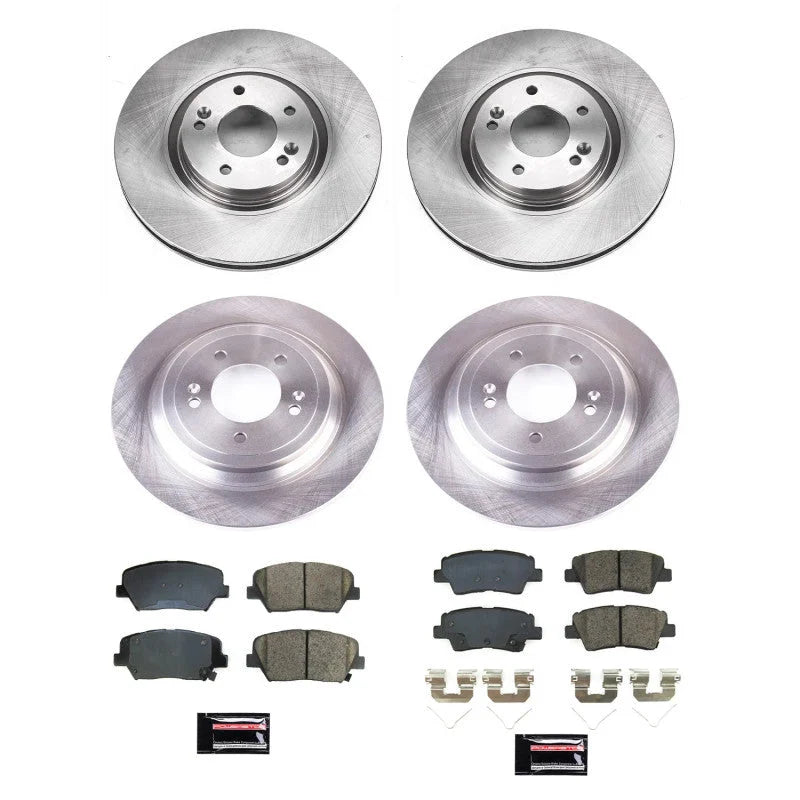 Power Stop Front & Rear Autospecialty Brake Kit fits Hyundai Nexo / 2019-2024 Hyundai Nexo Blue