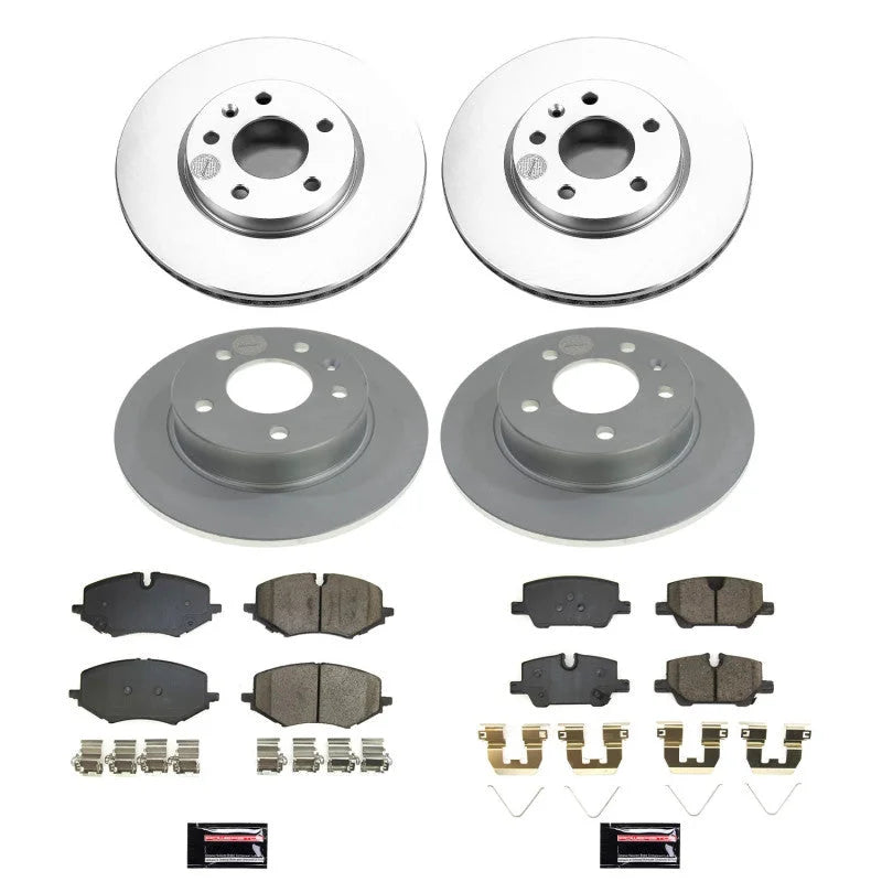 Power Stop Front & Rear Z17 Coated Brake Kit fits 2020-2023 Buick Encore GX Essence / 2021-2023 Chevrolet TrailBlazer Acti...