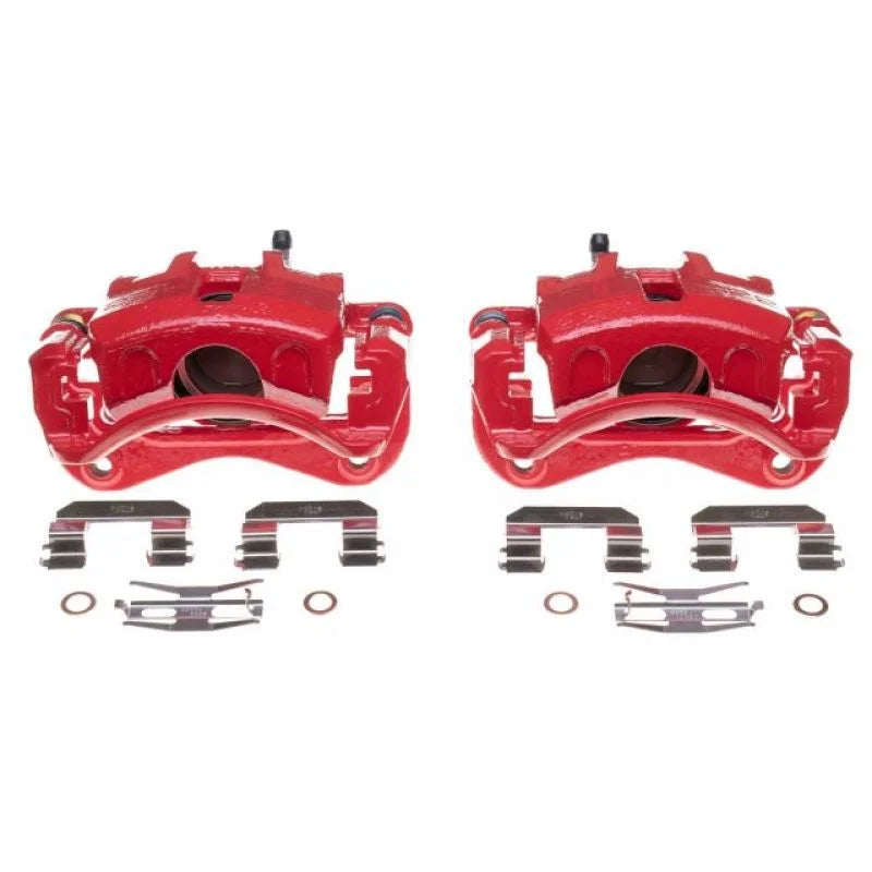 Power Stop Front Red Calipers - Pair fits 2003-2005 Hyundai Elantra Gls - Main Product View
