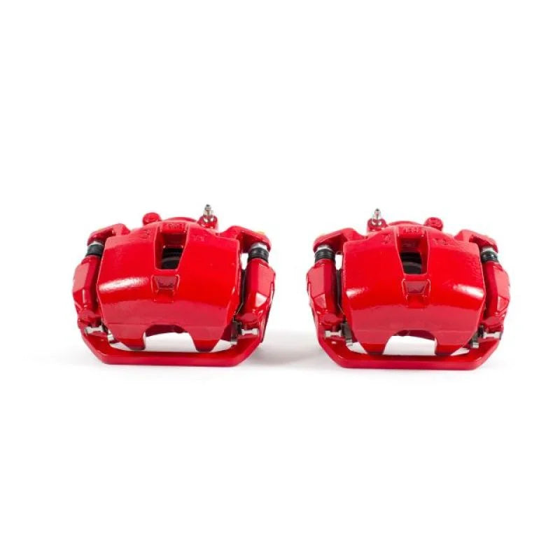 Power Stop Front Red Calipers w/Brackets - Pair fits 2003-2006 Infiniti FX35 / 2003-2006 Infiniti FX45 - Main Product View