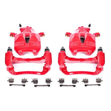 Load image into Gallery viewer, Power Stop Front Red Calipers w/Brackets - Main Product View