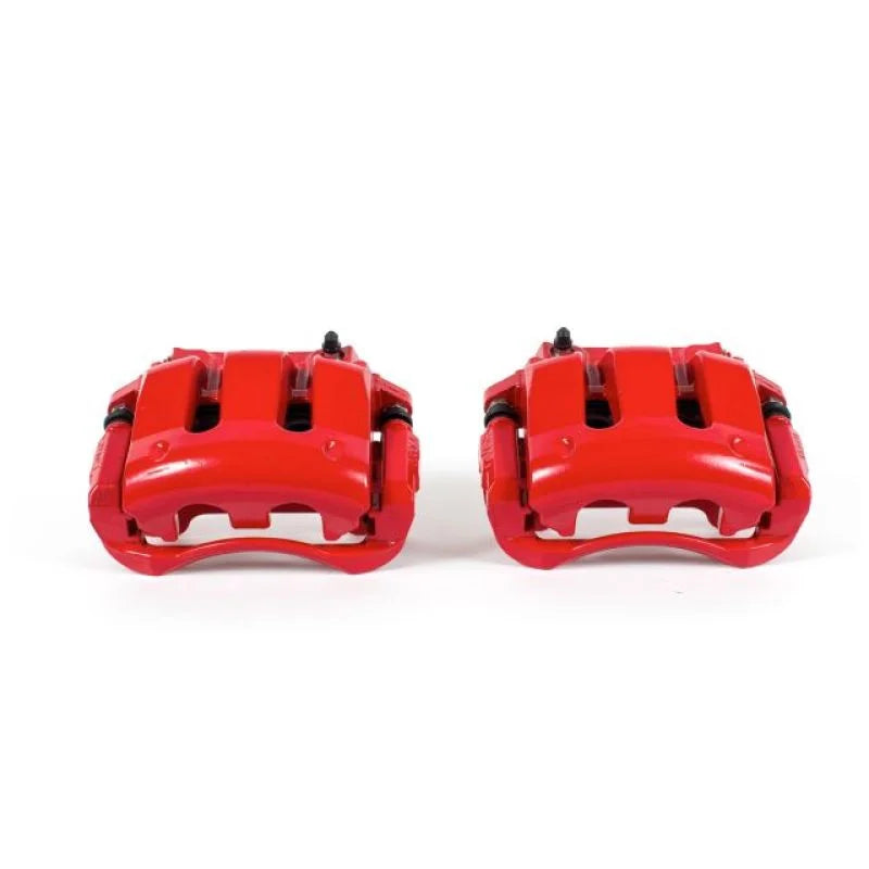 Power Stop Front Red Calipers w/Brackets - Pair fits 2013-2014 Ford Mustang / 2011-2013 Ford Mustang GT - Main Product View