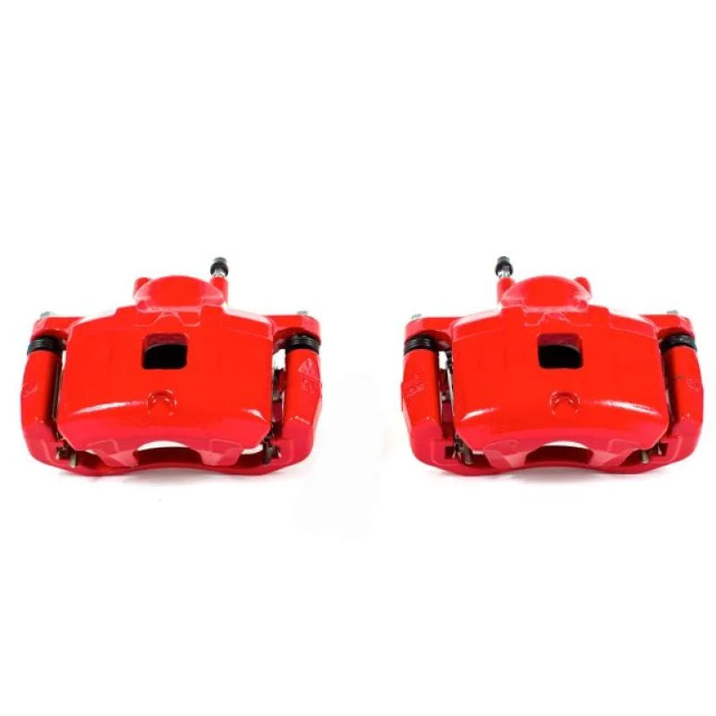 Power Stop Front Red Calipers w/Brackets Pair fits 2011-2014 Chrysler 200 LIMITED / 2007 Chrysler Sebring / 2008-2010 Chry...