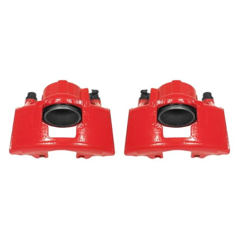 Power Stop Front Red Calipers w/o Brackets - Pair fits 1988-2002 Chevrolet / Dodge / GMC - Main Product View