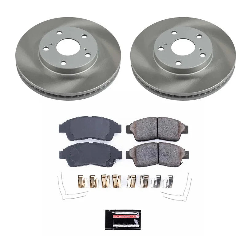 Power Stop Front Semi-Coated Rotor Kit fits 1992-2001 Toyota Camry