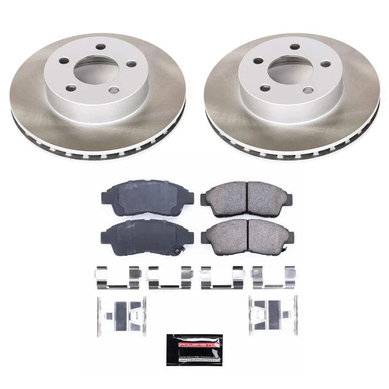 Power Stop Front Semi-Coated Rotor Kit fits 1995-2001 Ford Explorer Eddie / 1995 1999-2001 Ford Explorer / 1995-2000 Ford ...