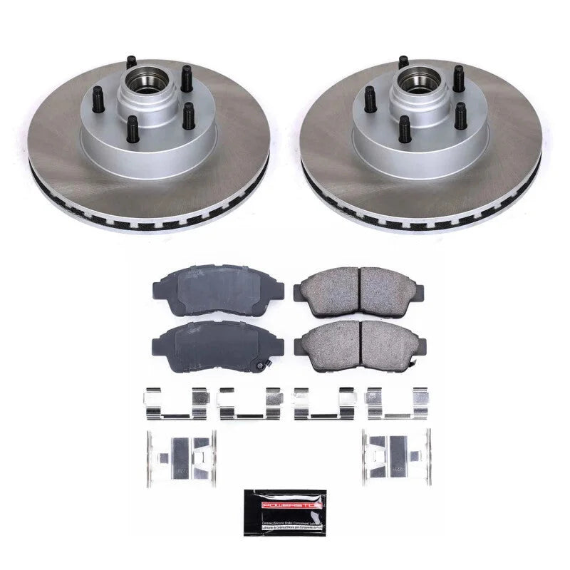 Power Stop Front Semi-Coated Rotor Kit fits 1995-2001 Ford Explorer Eddie / 1999-2001 Ford Explorer / 1995-2000 Ford Explo...