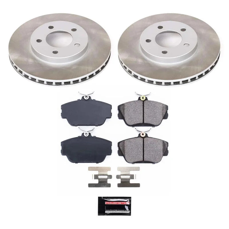 Power Stop Front Semi-Coated Rotor Kit fits 1995 Ford Taurus SHO / Ford Taurus