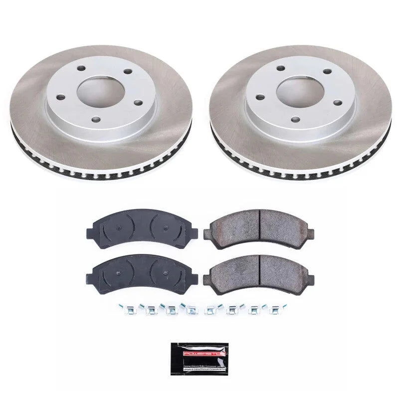 Power Stop Front Semi-Coated Rotor Kit fits 1997-2001 2003-2005 Chevrolet Blazer / 1997-2004 Chevrolet Blazer LS / 1997-20...