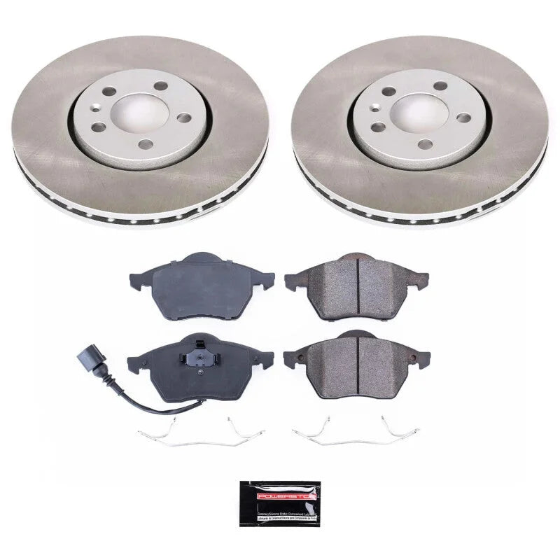 Power Stop Front Semi-Coated Rotor Kit fits 1999-2010 Volkswagen Beetle / 1999-2006 Volkswagen Golf / 1999-2005 Volkswagen...