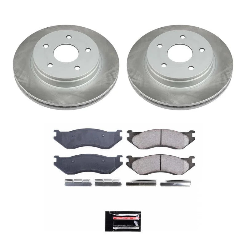 Power Stop Front Semi-Coated Rotor Kit fits 2003-2005 Dodge Ram 1500 LARAMIE
