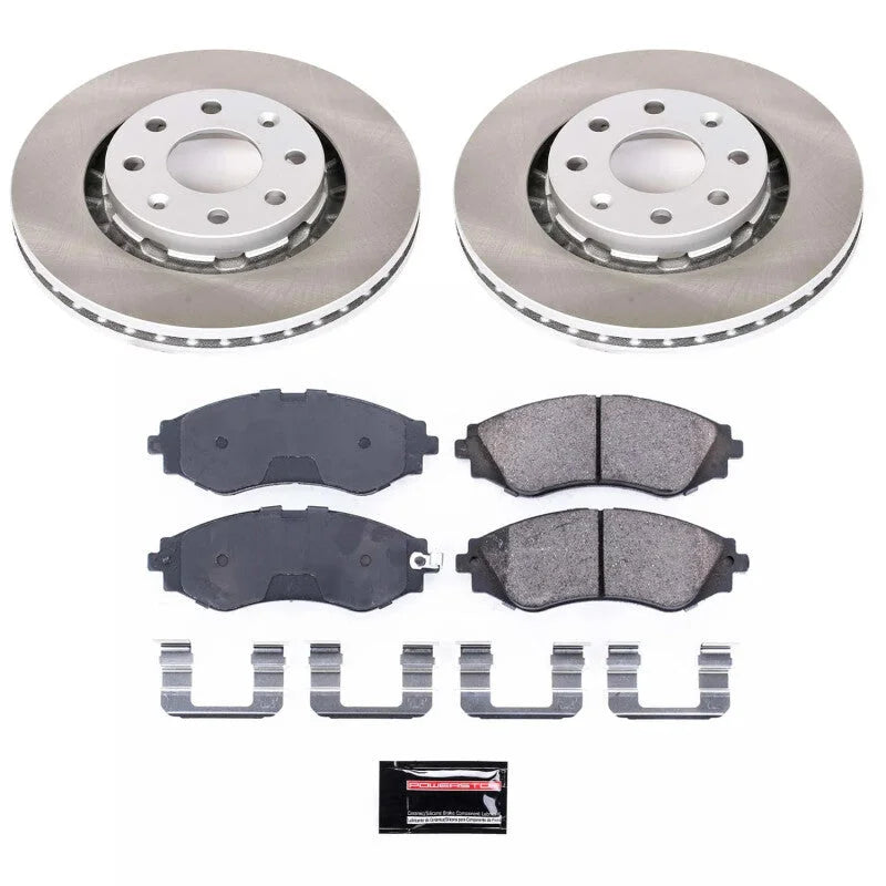 Power Stop Front Semi-Coated Rotor Kit fits 2004-2006 Chevrolet Aveo / 2004-2011 Chevrolet Aveo LS / 2005-2011 Chevrolet A...