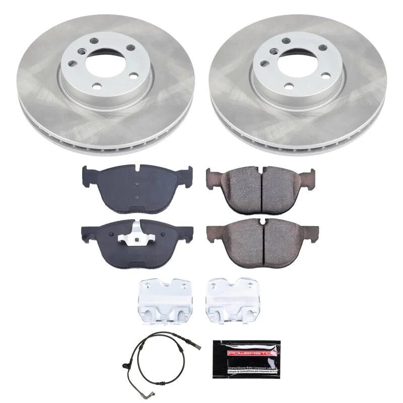 Power Stop Front Semi-Coated Rotor Kit fits 2007-2008 BMW X5 3.0SI / 2009-2010 BMW X5 XDRIVE30I / BMW X5