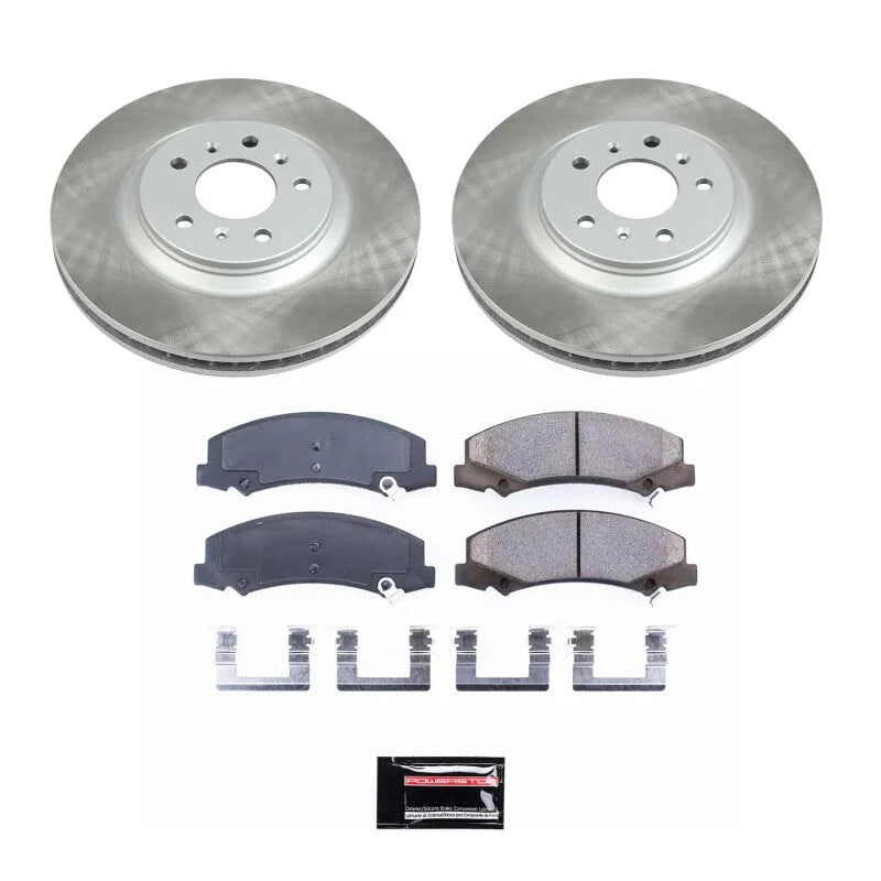 Power Stop Front Semi-Coated Rotor Kit fits 2008 2009 Buick LaCrosse Super / 2006-2008 Buick Lucerne Cxl / 2008-2011 Buick...