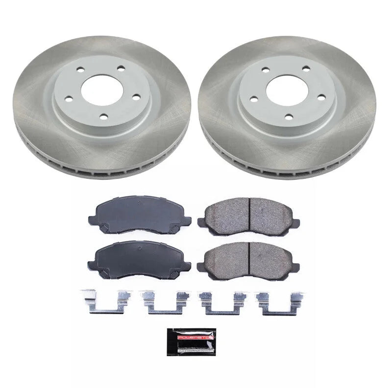 Power Stop Front Semi-Coated Rotor Kit fits 2011-2014 Chrysler 200 / 2007-2010 Chrysler Sebring / 2008-2014 Dodge AVENGER ...