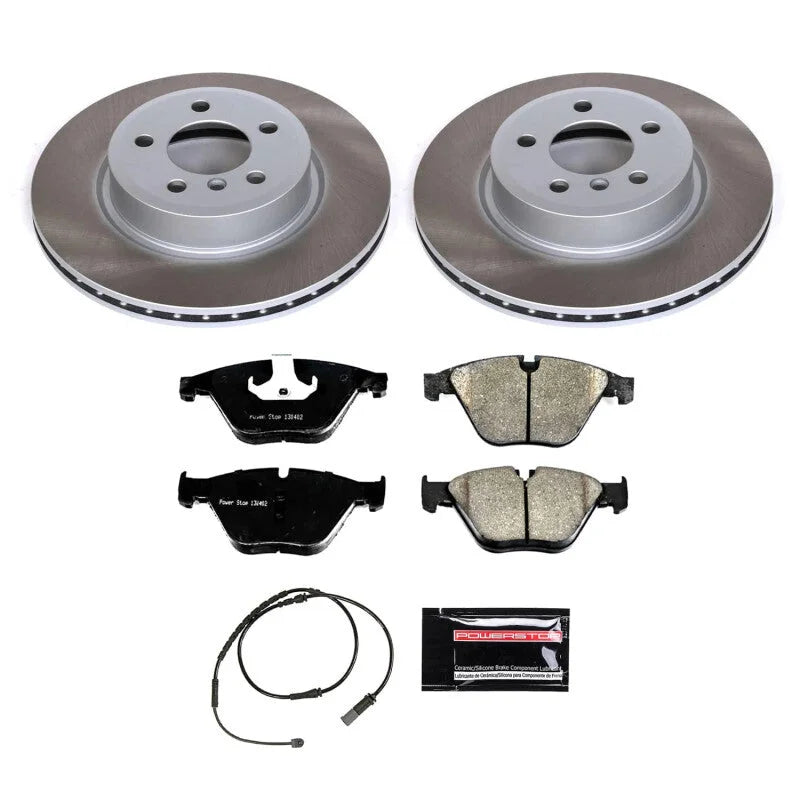 Power Stop Front Semi-Coated Rotor Kit fits 2011-2016 BMW 528I / 2012-2016 BMW 528I xDrive