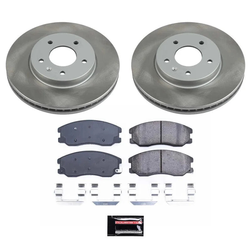 Power Stop Front Semi-Coated Rotor Kit fits 2012-2015 Chevrolet Captiva SPORT / 2007-2009 Chevrolet Equinox LS / 2008 2009...