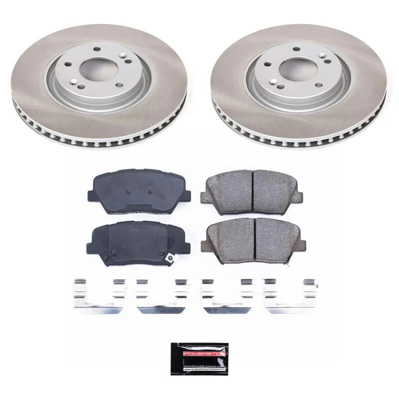 Power Stop Front Semi-Coated Rotor Kit fits 2012-2017 Hyundai Azera / 2014-2017 Hyundai Azera LIMITED