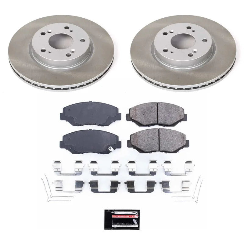Power Stop Front Semi-Coated Rotor Kit fits 2013 Acura ILX / 2013-2017 Honda Accord LX / 2013-2015 Honda Accord Lx-s / 201...
