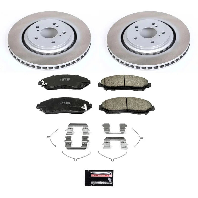 Power Stop Front Semi-Coated Rotor Kit fits 2014-2016 Acura MDX