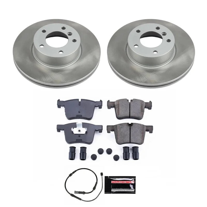 Power Stop Front Semi-Coated Rotor Kit fits 2014-2016 BMW 228I / 2015-2016 BMW 228I xDrive / 2017-2021 BMW 230I / 2017-202...