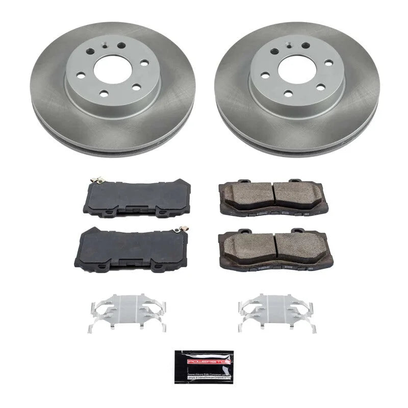 Power Stop Front Semi-Coated Rotor Kit fits 2015-2020 Chevrolet Colorado / 2017-2020 Chevrolet Colorado ZR2 / 2015-2020 GM...