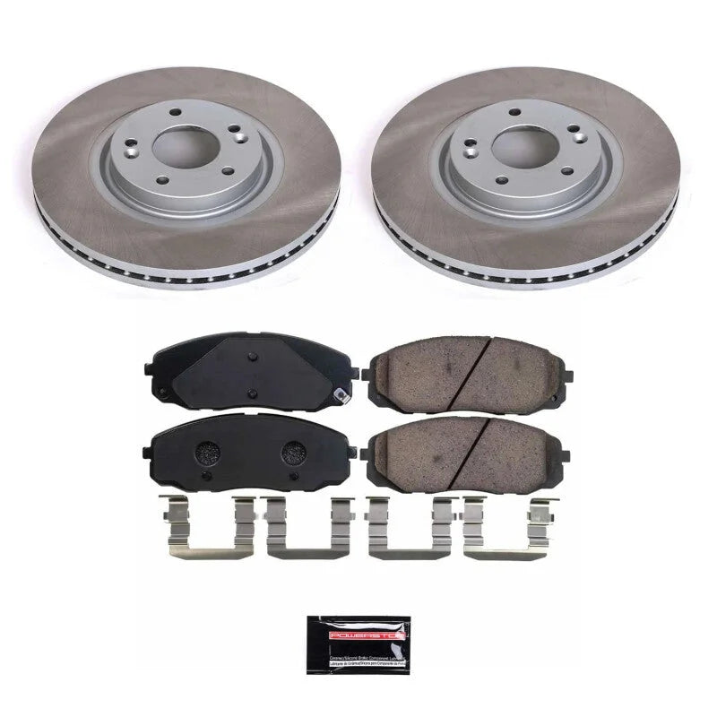 Power Stop Front Semi-Coated Rotor Kit fits 2015-2021 Kia Sedona