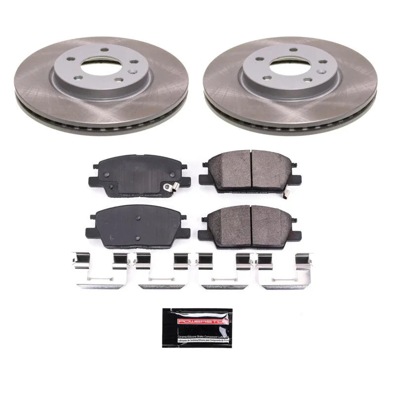 Power Stop Front Semi-Coated Rotor Kit fits 2017-2019 Buick LaCrosse / 2018-2020 Buick Regal Sportback / 2018-2021 Chevrol...