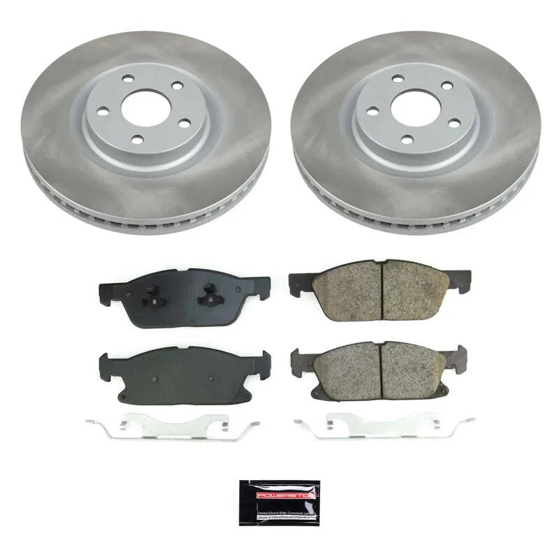 Power Stop Front Semi-Coated Rotor Kit fits 2017-2020 Lincoln Continental