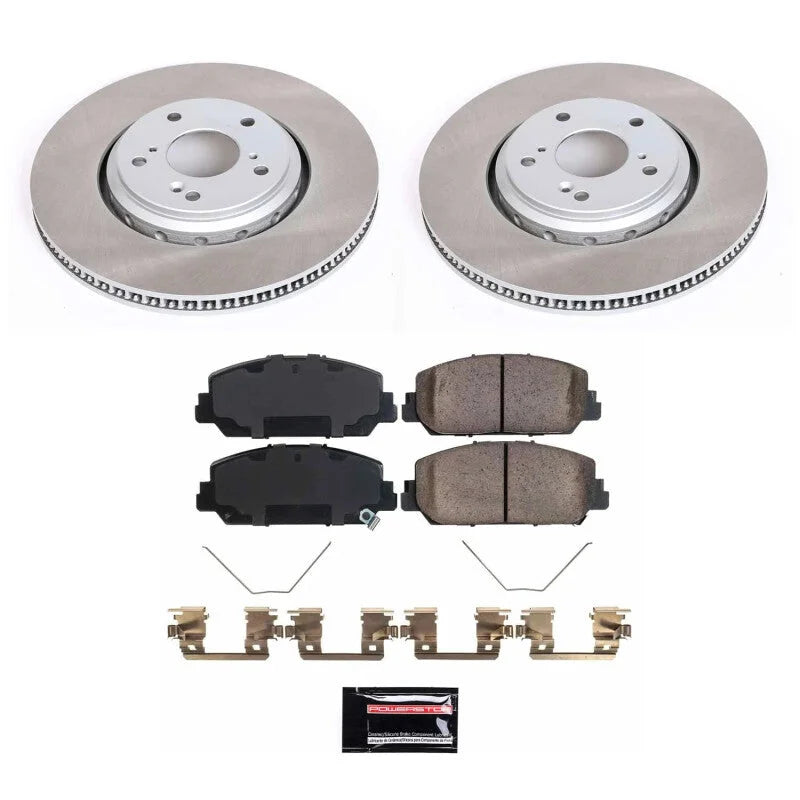 Power Stop Front Semi-Coated Rotor Kit fits 2017-2022 Acura ILX / 2016-2017 Honda Accord SPORT / 2017 Honda Accord SPORT S...