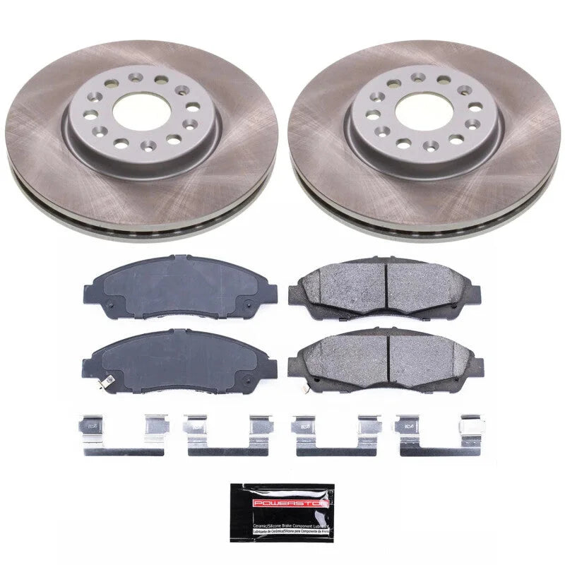 Power Stop Front Semi-Coated Rotor Kit fits 2018-2020 Buick Enclave / 2019 Chevrolet Blazer / 2019 2020 Chevrolet Blazer L...