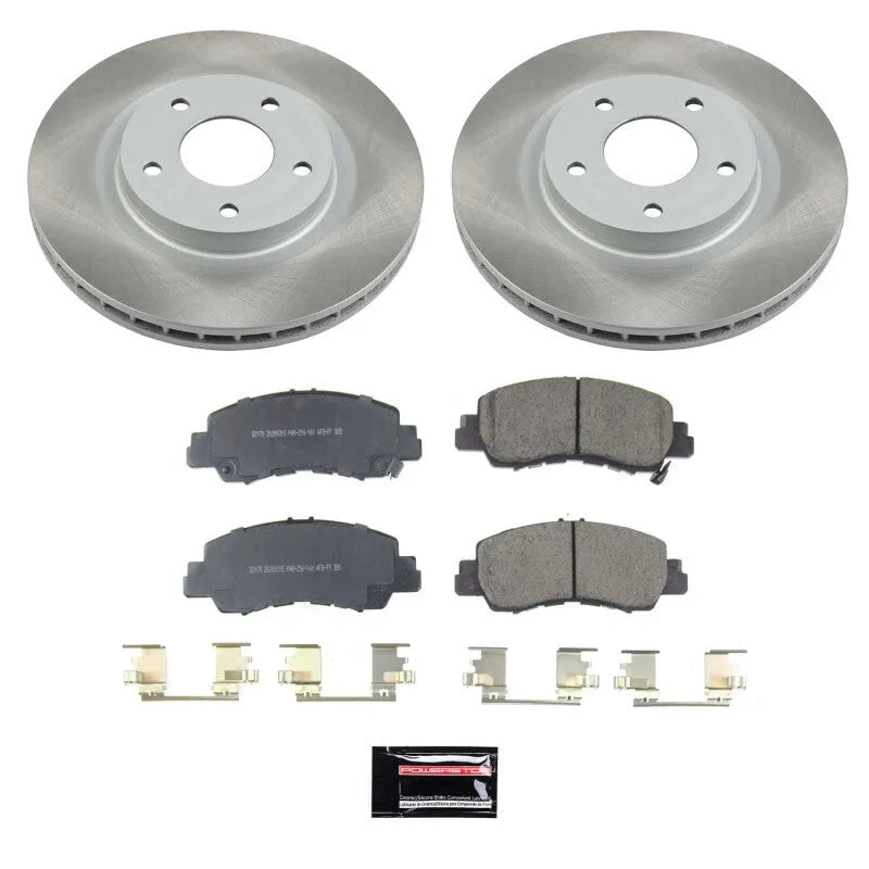 Power Stop Front Semi-Coated Rotor Kit fits 2018-2024 Mitsubishi Eclipse / Eclipse Cross