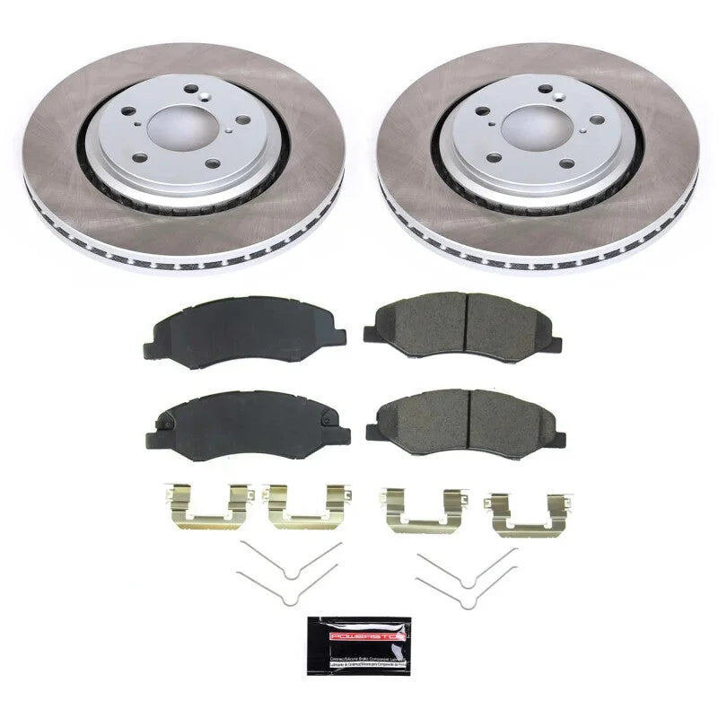 Power Stop Front Semi-Coated Rotor Kit fits 2018-2025 Honda Odyssey
