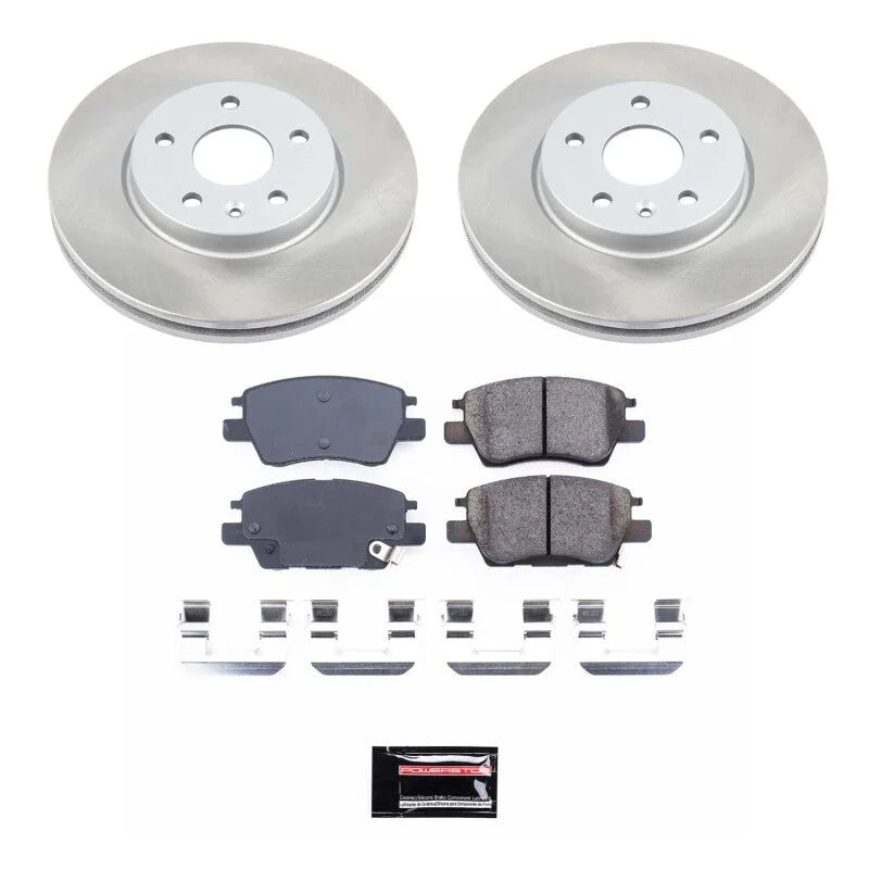 Power Stop Front Semi-Coated Rotor Kit fits 2022-2023 Chevrolet Bolt Euv / 2017-2023 Chevrolet Bolt Ev / 2016-2019 Chevrol...