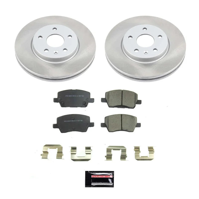 Power Stop Front Semi-Coated Rotor Kit fits Chevrolet Sonic / 2018-2020 Chevrolet Sonic LS