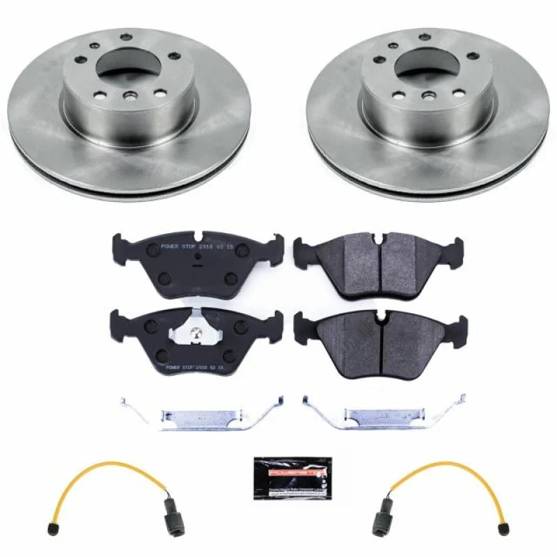 Power Stop Front Track Day SPEC Brake Kit fits 1989 BMW 525I / 1989 BMW 535I - Main Product View