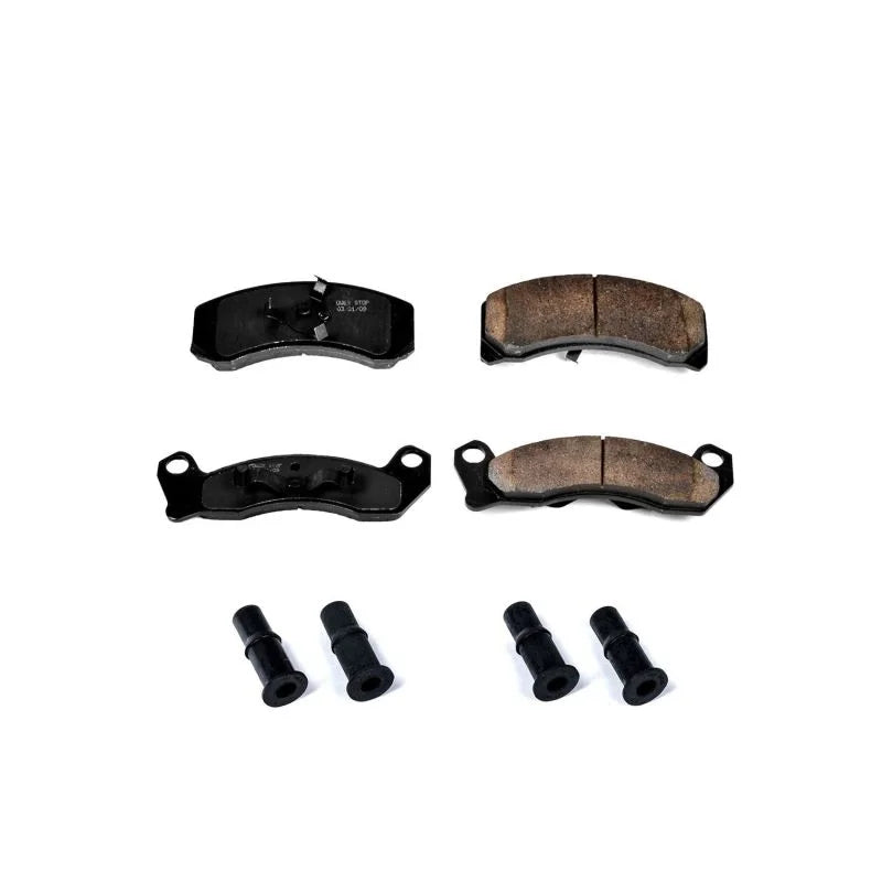 Power Stop Front Z17 Ceramic Brake Pads w/Hardware fits 1990 1991 Ford COUNTRY Squire / 1992-1994 Ford Crown Victoria / 19...