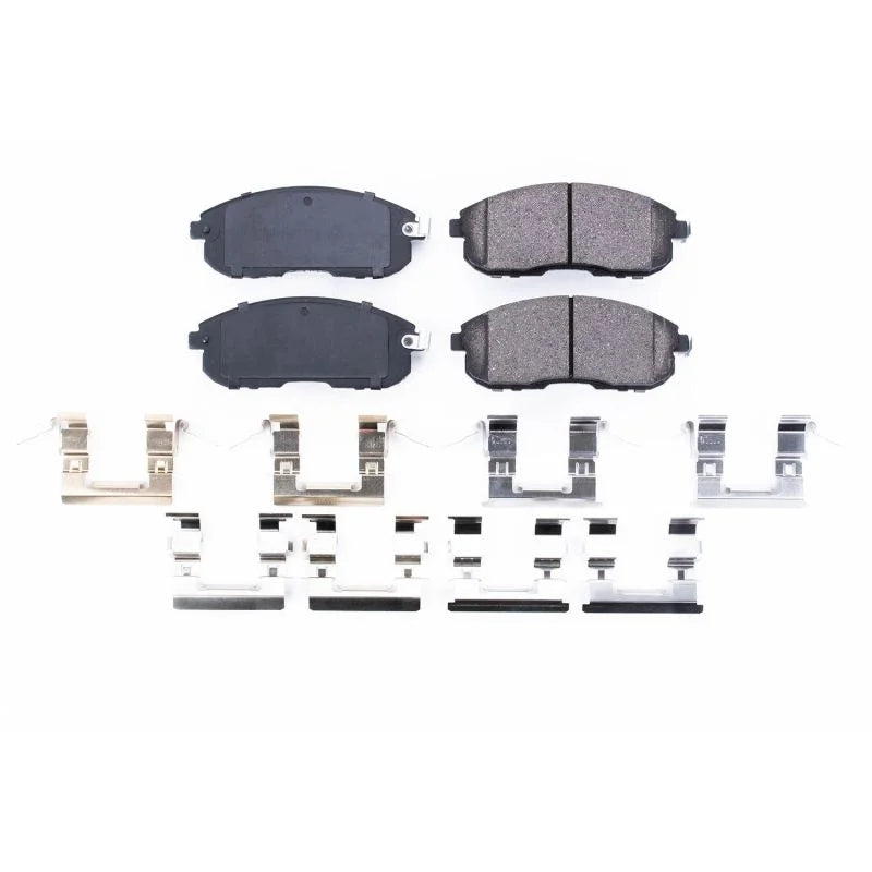 Power Stop Front Z17 Ceramic Brake Pads w/Hardware fits 2003-2005 Infiniti G35 / 2003-2005 Nissan 350Z / 2005 Nissan 350Z ...